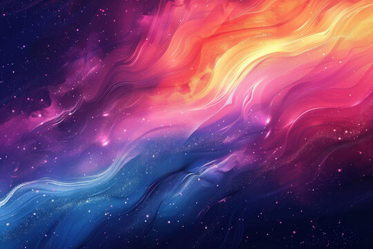 五彩斑斕的宇宙星云