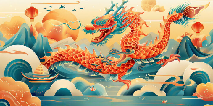 祥龍騰飛的AI圖片