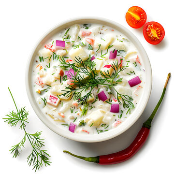 俄式冷湯的AI圖片