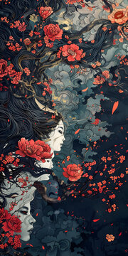 花朵與女性的奇幻藝術(shù)