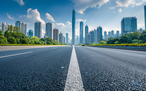 城市道路與現(xiàn)代化建筑