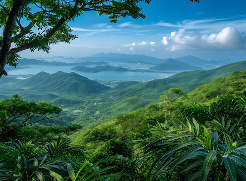 山海相連的壯麗景色