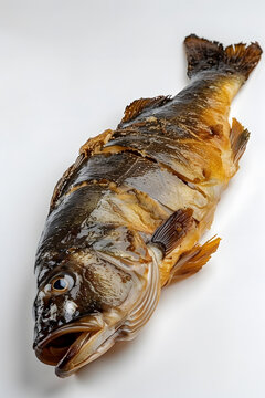 烤魚的特寫