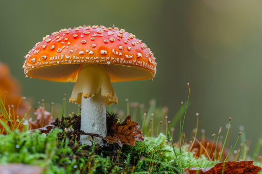 鮮艷的紅蘑菇