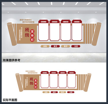班級宣傳欄校園園地學(xué)校背景墻