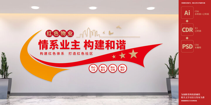 打造紅色物業(yè)文化墻