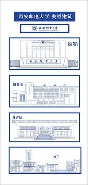 西安郵電大學(xué)典型建筑