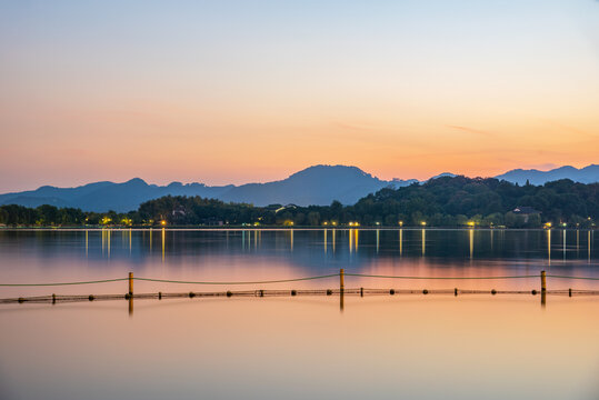 杭州西湖夜景