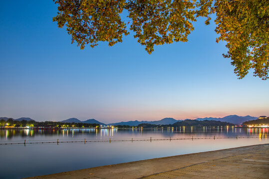 西湖夜景風光