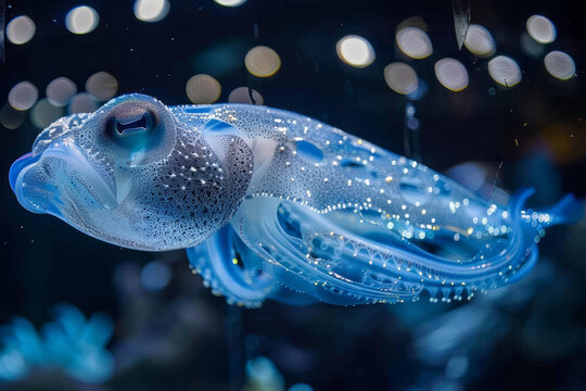 生活在太平洋水域的一種玻璃魷魚