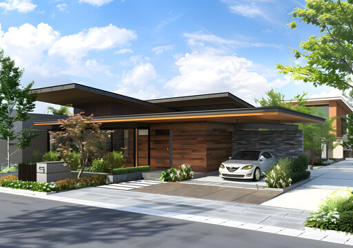 現(xiàn)代建筑房屋外觀設(shè)計(jì)