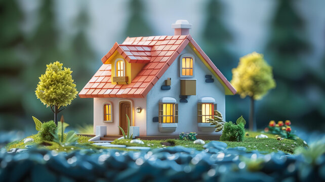 童話小屋在樹林里