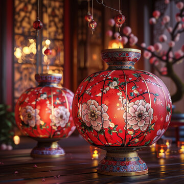 春節(jié)紅燈籠