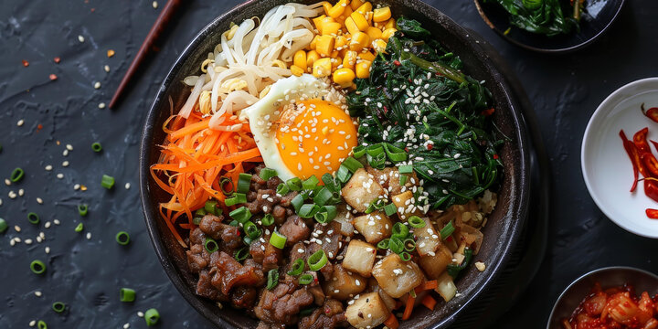 韓式拌飯的AI圖片