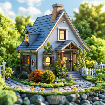 花香小屋的AI圖片