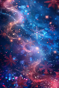 冬夜飄雪的AI圖片