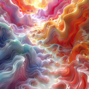 3D 流動(dòng)抽象畫
