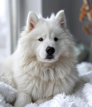 薩摩耶犬的AI圖片