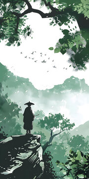 山頂上的孤獨(dú)行者