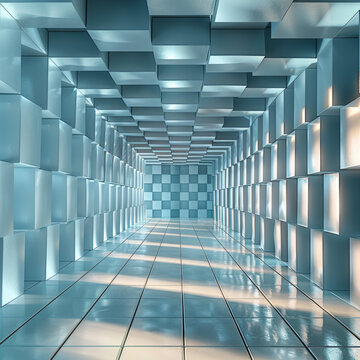 科幻隧道的AI圖片