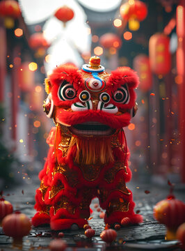 舞龍舞獅舞出新春的喜慶
