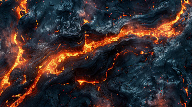 火山熔巖流