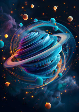 抽象宇宙漩渦