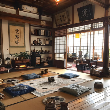 日式和室的AI圖片