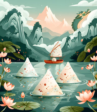 粽子飄香，龍舟競(jìng)渡，歡度端午佳節(jié)