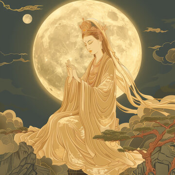 月下的女神