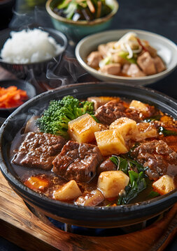 美味的燉牛肉套餐
