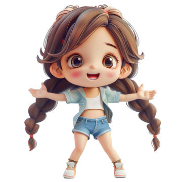 [免摳素材]可愛的小女孩