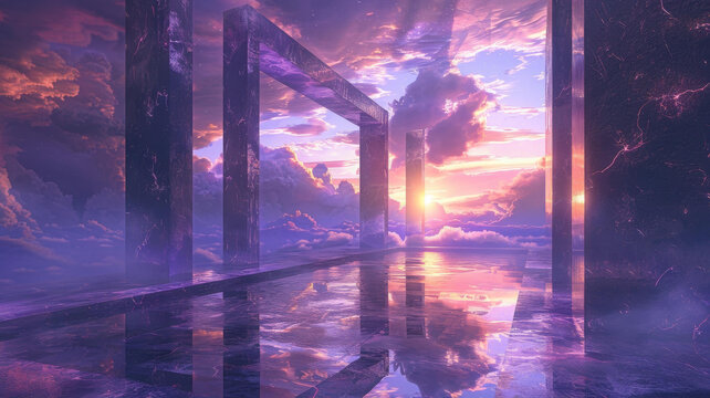 奇幻的風(fēng)景與通往另一個次元的傳送門