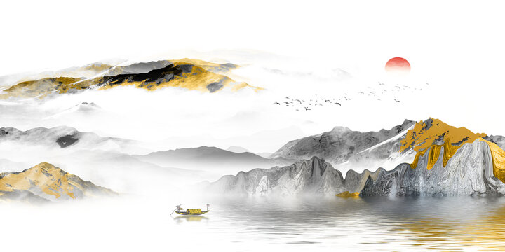 水墨山水畫