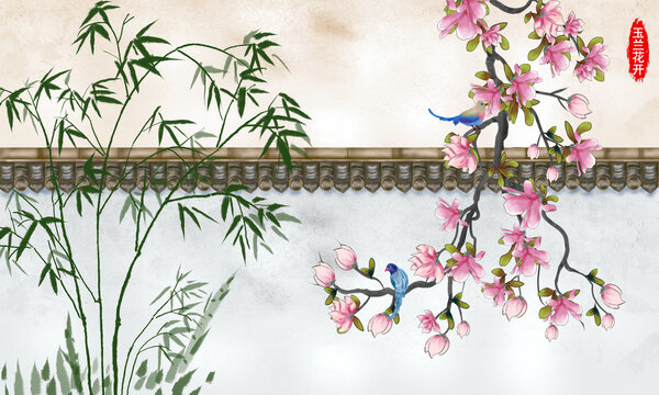 花鳥竹子