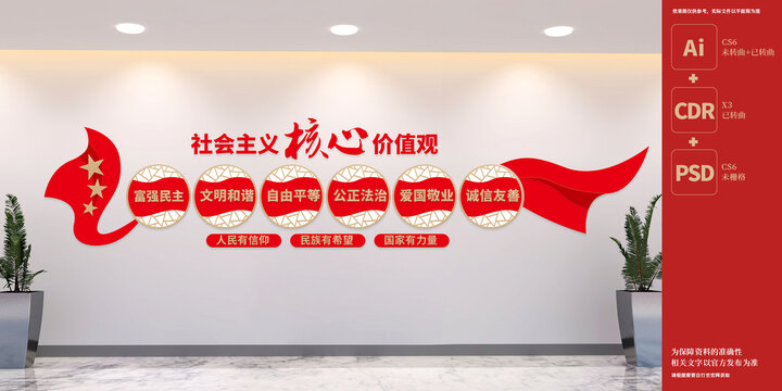 核心價(jià)值觀文化墻