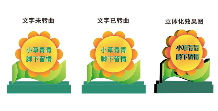 戶外愛護花草標(biāo)識牌愛護綠化牌