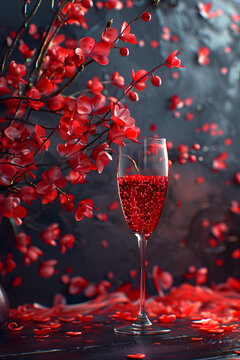 紅酒與櫻花