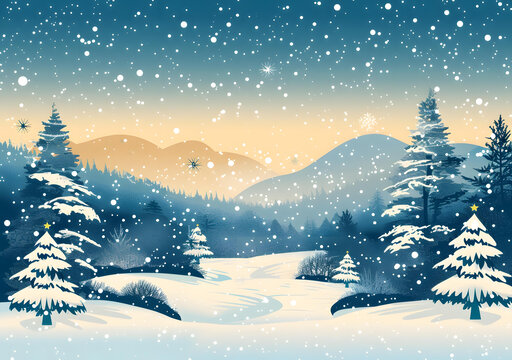 冬日雪景