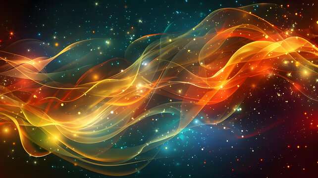 宇宙能量流動抽象背景