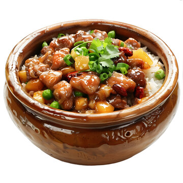 [免摳素材]香噴噴的雞肉煲仔飯