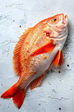 新鮮紅鯛魚(yú)