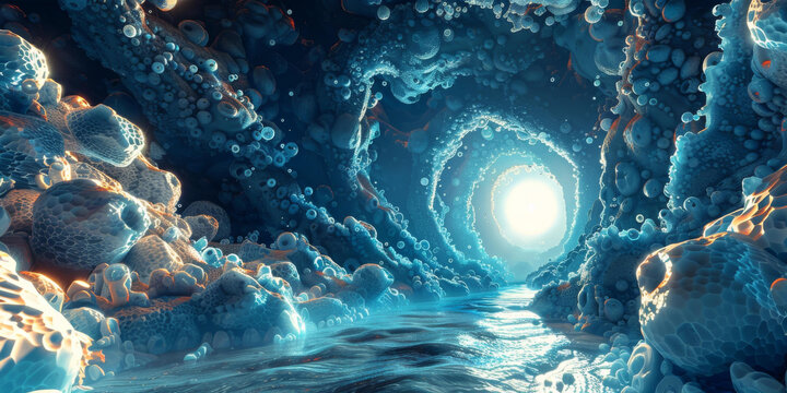 海底生物發(fā)光洞穴