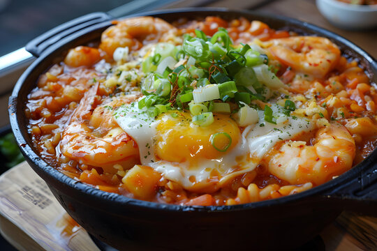 香煎明蝦蓋飯