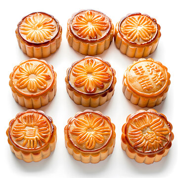中秋節(jié)月餅擺拍