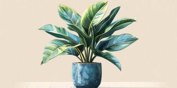 Alocasia Lauterbachiana 盆栽植物