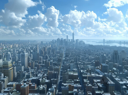 市天際線全景