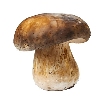 [免摳素材]白色背景上孤立的新鮮白色蘑菇