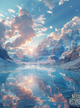 壯美山湖全景