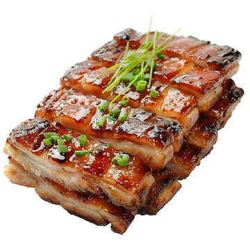 [免摳素材]美味誘人的蜜汁烤雞腿